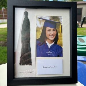 Black Graduation Tassel and Photo Frame